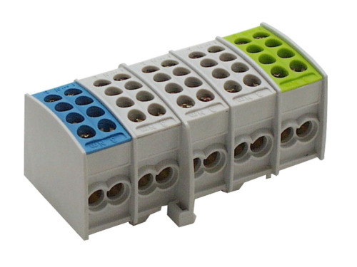 Hauptleitungs-Abzweigklemme "S" | 5-polig 25/25mm² | 2 Eingänge, 2 Ausgänge |