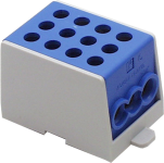 Hauptleitungs-Abzweigklemme M2, 35/25mm²,1-polig, blau | 2 Eingänge, 4 Ausgänge |