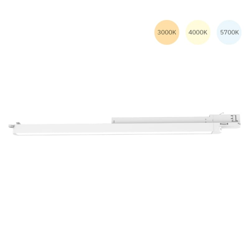 LED-3 Phasen-Strahler Linear | Tri-White | 16W | 110° | weiß | 3000K-4000K-5700K | 1547-1725-1620lumen | CRI>80 | Länge= 650mm |