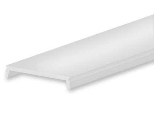 C18 / Abdeckung für Klasse10 Aluprofil; PC klar; Lichtdurchlässigkeit: 85%; BxH: 25,08x3,81mm; in Stange zu 2m
