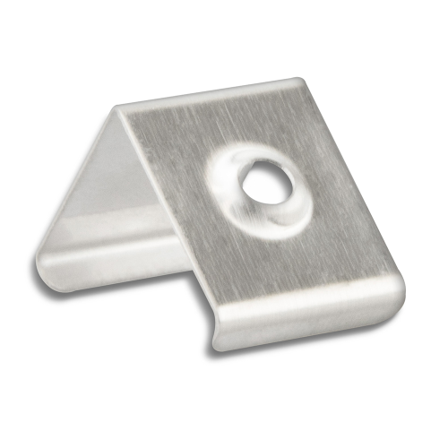 Montageclip für Aluprofile Klasse 8 | Edelstahl |