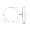 LED Stiegenhausleuchte Universal 5/7W | 570-920 lumen | 2700/3000/4000K | IP44 | DM: 180mm | H: 38mm |