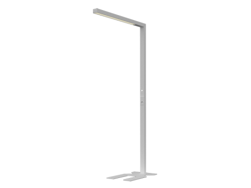 *LED Standleuchte "Office" 81W | Weiß | 9000 lumen (3000lm uplight / 6000lm downlight) | 3500K warmweiß | Ra>90 | UGR<19 | H= 200cm | IP20 |