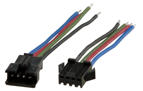 Steckerset für RGB-Flex, bestehend aus 10x Stecker und 10x Kupplung