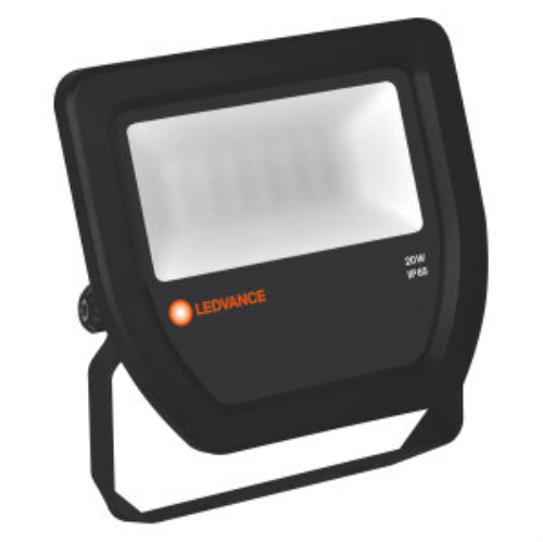 LED Floodlight outdoor schwarz | 20W | 2200lm | warmweiß 3000K | Abstrahlwinkel: 100° | 230V | IP65