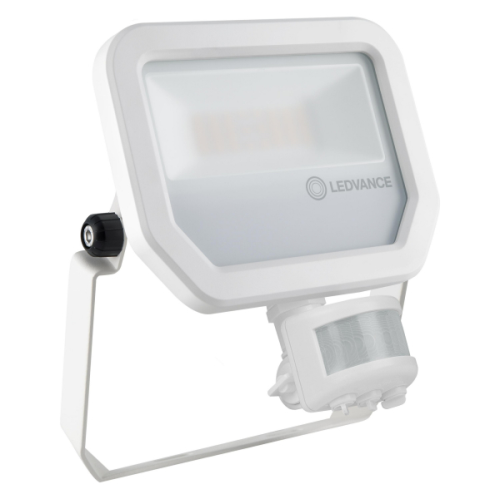 LED Floodlight outdoor weiß | 230V | 2400lm | neutralweiß 4000K | 20W | Abstrahlwinkel: 100° | IP65 | Ra>80% | mit Bewegungsmelder und Tageslichterkennung
