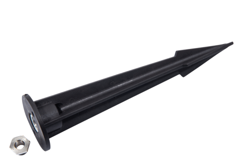 Kunststofferdspieß - Länge: 210mm - Durchmesser: 50mm - M12 Feingewinde