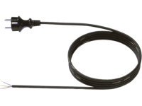 Anschlußkabel Gummi 3x1,5mm² mit Schukostecker, l=10m mit offenem Ende