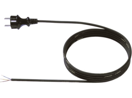 Anschlußkabel Gummi 3x1,5mm² mit Schuckostecker, l=10m mit offenem Ende
