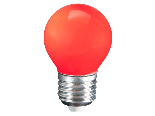 LED Lampe 1W P45 E27 rot