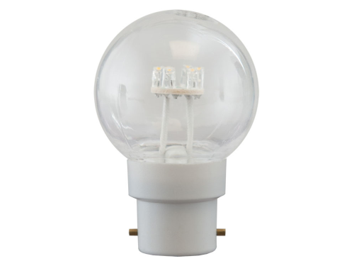 LED Lampe 0,5W, G45, B22, warmweiß, 230V