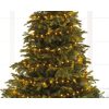 LED-Lichterkette "Basic" | 18 Meter + ca. 4,5m Anschlußleitung | 240 LEDs | warmweiß | Kabelfarbe: Schwarz | IP44 | Timer: 8h an, 16h aus | inkl.5 Stufen-Dimmer