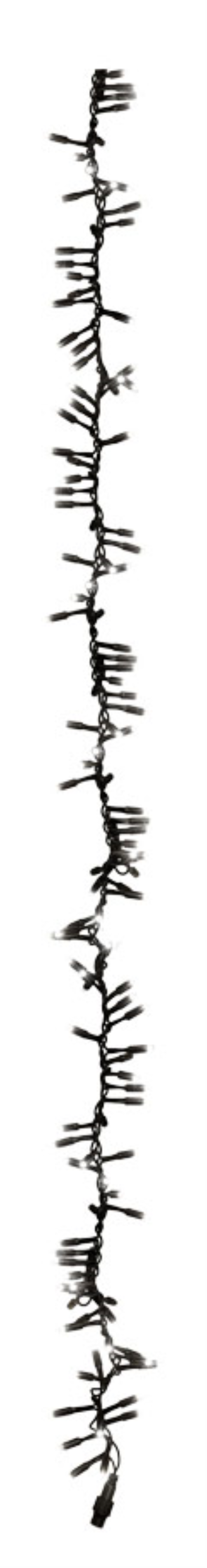 ProSystem Modular LED 230V | Verbindungsstring Cluster 2m | 6,5W | 120 LEDs | superwarmweiß | schwarz | IP65 |