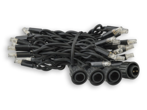 ProSystem Modular LED 230V | End-Strings 4x0,8m | 4,6W | 8 LEDs je String | kaltweiß | Kabel schwarz | IP44 |