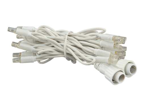 ProSystem Modular LED 230V | End-Strings 2x1.5m | 3,5W | 15 LED je String | warmweiß mit Glühwürmcheneffekt | Kabel weiß | IP44