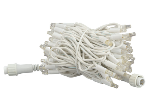 ProSystem Modular LED 230V | Verbindungsstring 10m | 9,2W | 100 LED | superwarmweiß | Kabel weiß | IP44 |