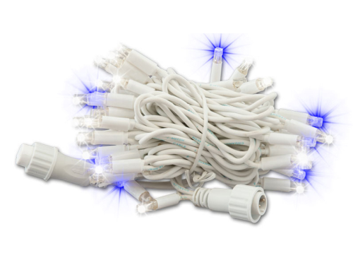 ProSystem Modular LED 230V | Verbindungsstring 6m | 4,6W | 60 LEDs | kaltweiß & blau | Kabel weiß | IP44 |