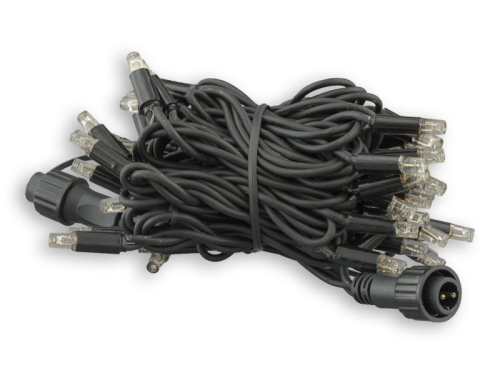 ProSystem Modular LED 230V | Verbindungsstring 6m | 3,7W | 60 LEDs | kaltweiß mit Glühwürmcheneffekt | schwarz | IP65 |