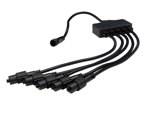 System24 Verteiler | 5fach | schwarz | IP65 |