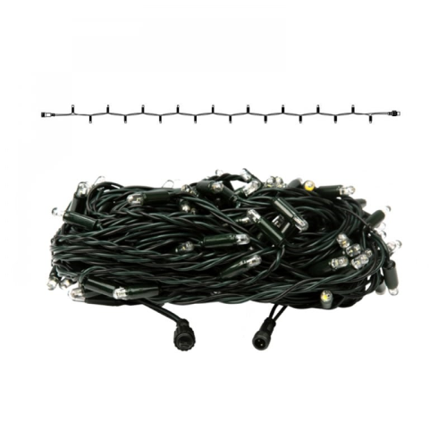 System36 Lichterkette | Verbindungsstring | 21m | 140 LEDs | 6W | 36VDC | kaltweiß | Kabel dgrün | IP65 |