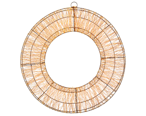 LED Hängemotiv Lichterkranz XL | d: 116cm | T: 15cm | 230/24V | 8000 LEDs | warmweiß | Netzstecker mit 5m Zuleitung | Timer: 8h an, 16h aus | IP44 |