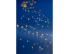 LED Batterie Microlichterkette | 4,95 Meter | 100 LEDs | warmweiß | Kabelfarbe: silber | IP20 | Timer: 6h an, 18h aus | exkl. Batterie: 2 x AA