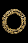 Glamour-Wreath 50 | gold | DxT: 50x8cm | warmweiß | 600 LEDs | 4,5V/6W | inkl. Steckernetzteil | IP44 |
