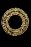 Glamour-Wreath 60 | gold | DxT: 60x13cm | warmweiß | 720 LEDs | 24V/7,2W | inkl. Steckernetzteil | IP44 |