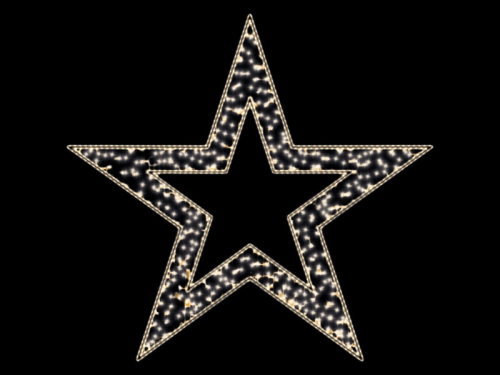 Doppelstern mit Mini – LEDs – bringt winterlichen Glanz