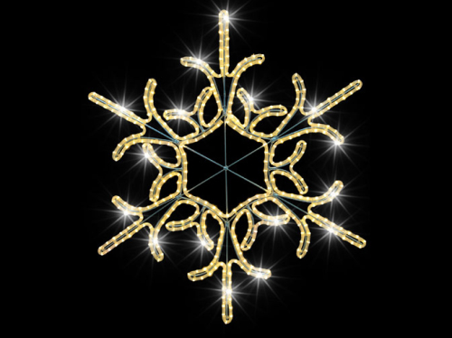 Schneekristall mit Blinkeffekt – bringt winterlichen Glanz