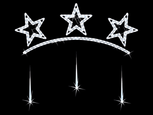 Schneesternenbogen – mit Schneefall – Effekt