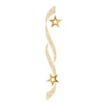 Mastmotiv 2D LED "Lichterschweif mit 2 Sternen" | warmweiß | HxB= 300x60cm | P= 30W